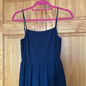 Warehouse midi blue dress